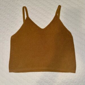 Frye Cotton Sweater Tank Top Adjustable straps